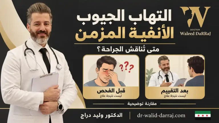 التهاب الجيوب الأنفية المزمن: متى يناقش الطبيب الجراحة؟