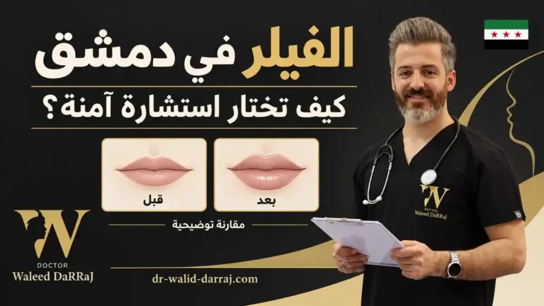 الفيلر في دمشق: كيف تختار استشارة آمنة للوجه والشفاه؟
