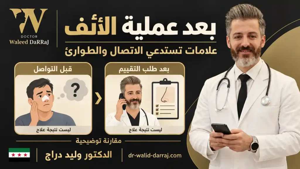 بعد عملية الأنف: علامات تستدعي الاتصال والطوارئ
