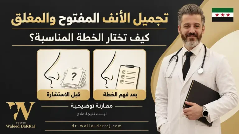 تجميل الأنف المفتوح والمغلق: كيف تختار الخطة المناسبة؟