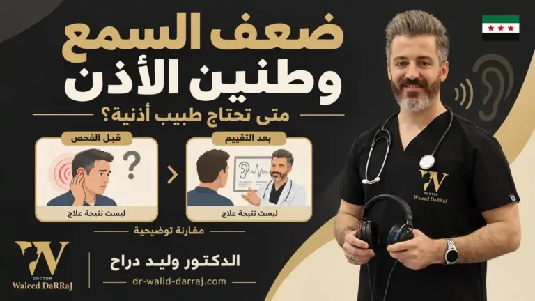 ضعف السمع وطنين الأذن: متى تحتاج طبيب أذنية في دمشق؟
