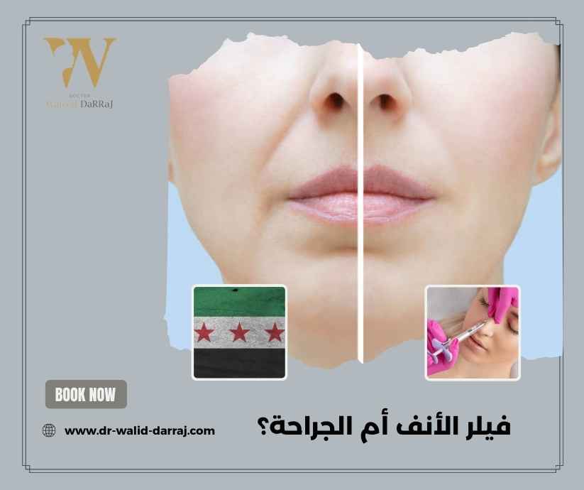 فيلر الأنف أم الجراحة