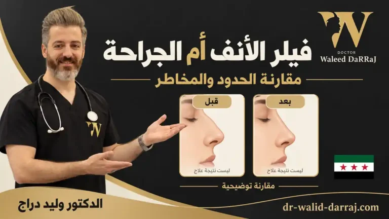 فيلر الأنف أم الجراحة؟ مقارنة الحدود والمخاطر